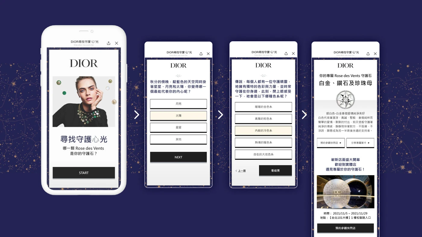 Shareable result card design